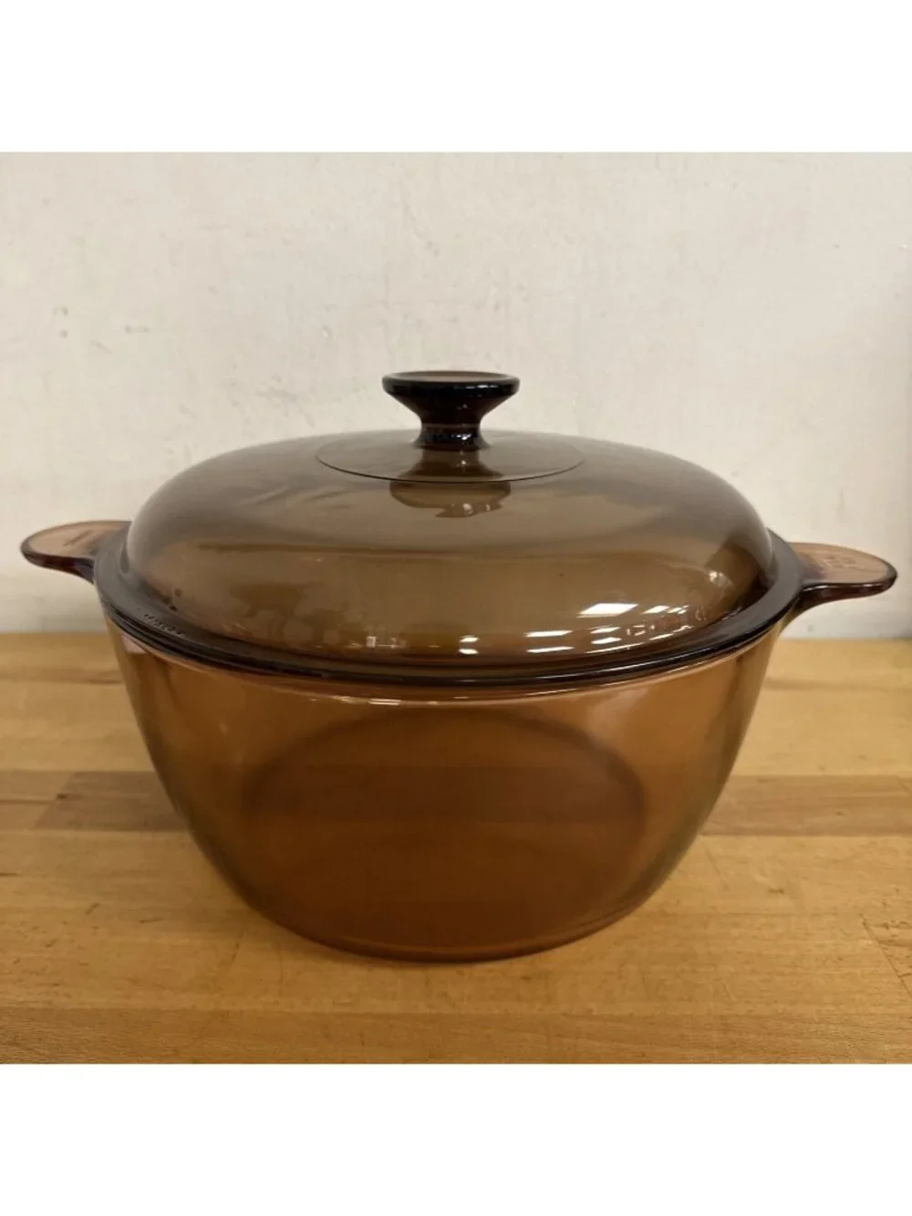 Corning Vision Cookware Amber 5 Qt 4.5L Dutch Oven Stock Pot Pyrex Lid USA Made